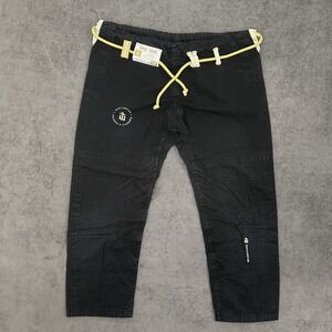 War Tribe Jiu Jitsu Gi Pants 10oz Ripstop Size A1L Black Martial Arts MMA